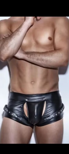 Mens pvc sjorts - pvc, wet