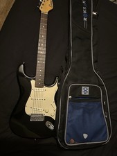 Fender Stratocaster Encore Guitar - Black & White