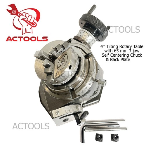 Tilting 100mm rotary table - 4'',