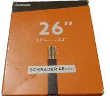 Decathlon Schrader Bike Pump Inner Tube 48mm/26" BRAND NEW IN BOX