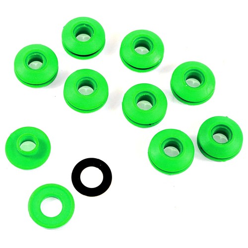Green plastic snap - 10,