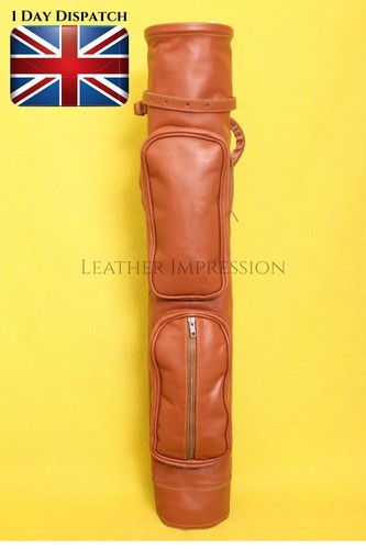 Leather sunday golf bag - leather,