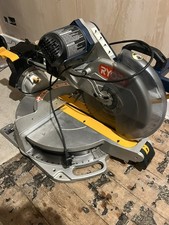 LARGE RYOBI DOUBLE BEVEL SLIDING MITRE SAW 240v SUIT WORK SHOP NOT USED MUCH
