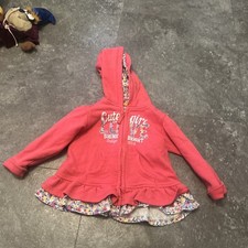 M&S Indigo collection Girls Pink Hoodie Size 2-3 years