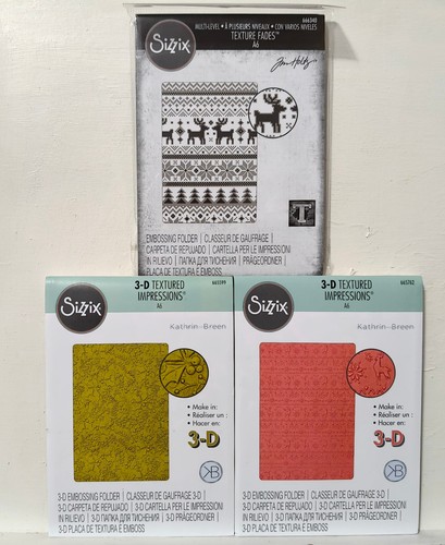 Sizzix embossing folders - folders, 3