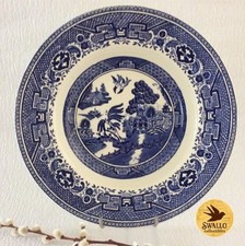 Blue Willow soup plate - Crown