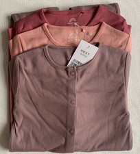 BNWT Baby Girls 3pk Plain Sleepsuits 12-18 months NEXT