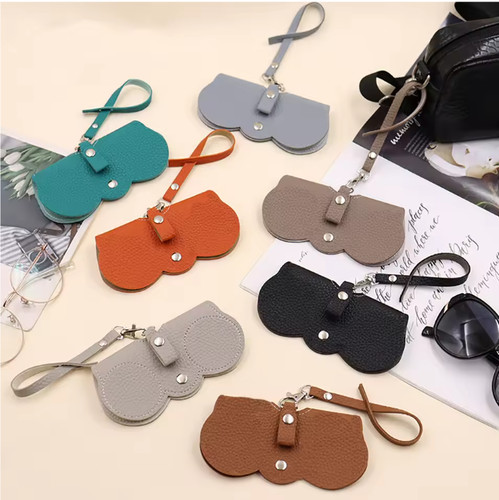 Soft leather sunglasses bag - soft,