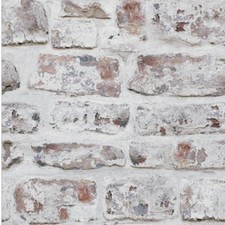 White Wash Brick Wallpaper