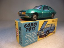 Vintage Corgi 332 Lancia Fulvia Met. Green - Orig. Model Repro Box Poss. Repaint