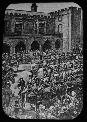 Magic lantern slide the - lantern, queen