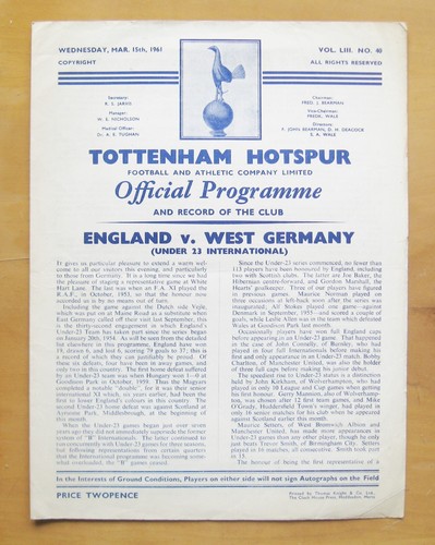 Tottenham hotspur england v - hotspur,