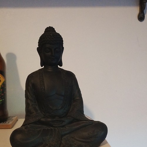 Buddhism seated buddha black - buddhism,