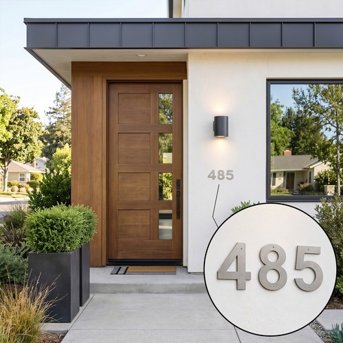 Metal address numbers - address,