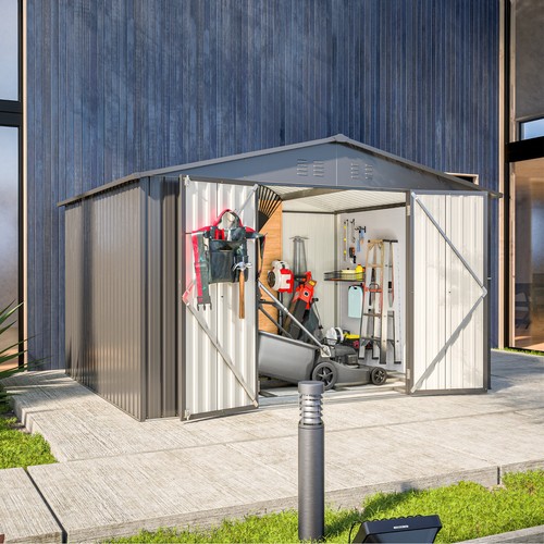 10x8 outdoor metal storage - ft,