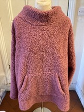 Cozee Home Borg Funnel Neck Top 2XL QVC Lounge Wear Cosy