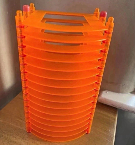Orange plastic storage - orange,