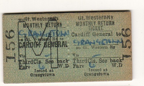 Railway ticket gwr cardiff - gwr,