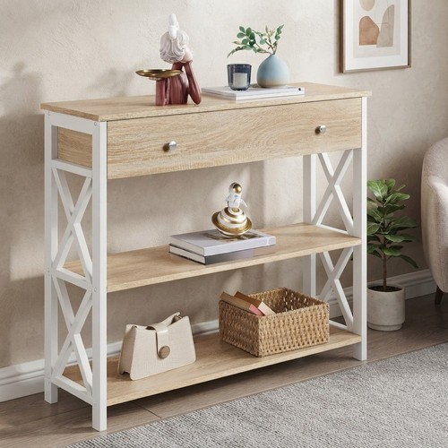 Industrial console table with - console,