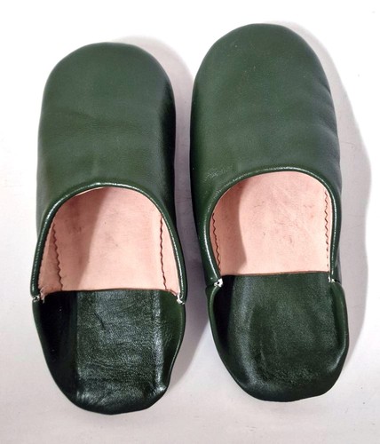 Dark green moroccan leather - dark,