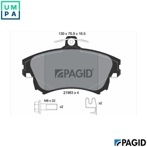 Brake pad set disc - set,
