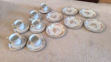  Fine China, Crown Ming Jian Shiang pattern18 pieces tea/coffee set , New Unused
