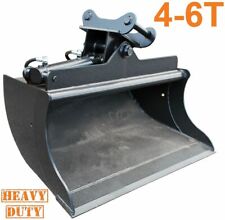 Heavy Duty Hydraulic Tilt Bucket (2 cyl) for 4 - 6 Tonne Excavator Digger