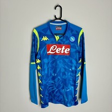 Napoli Football Shirt Jersey 2018/19 Kombat Pro European Home (M) 1268