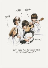 Beatles hey jude birthday - beatles, card