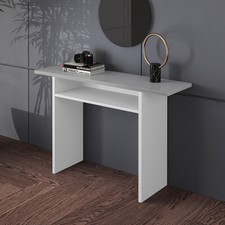 Slim Side Console Table Wood