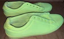 Zara sneakers fluoresce t green women Size Eur 40 UK 6.5