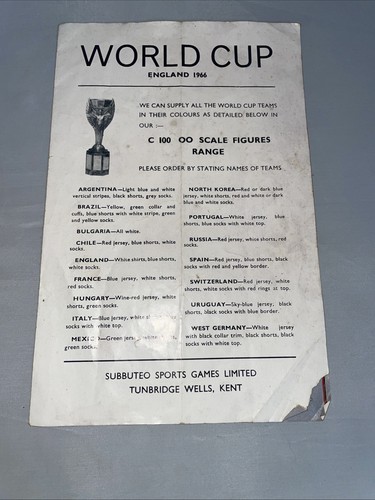 Vintage subbuteo 1966 - vintage,