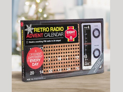 Retro radio advent calendar - radio,