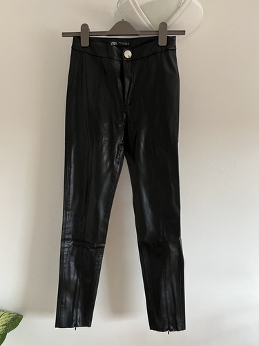 Zara black faux leather
