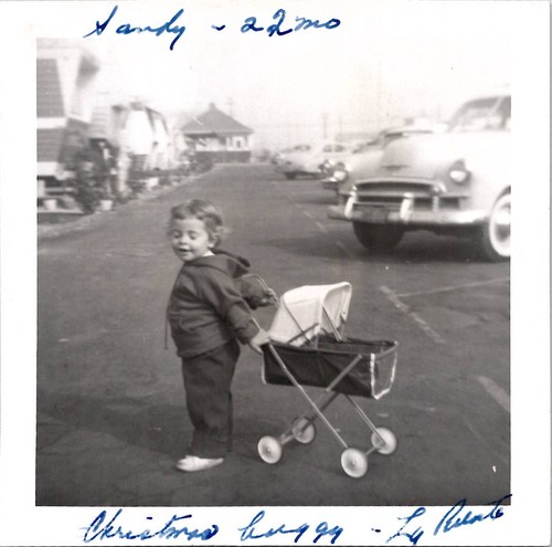Curious baby pushing - baby, buggy