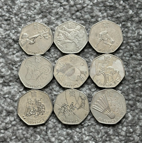 2011 london olympics 50p - olympics, fifty