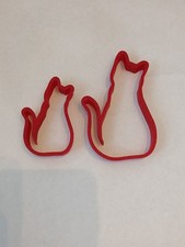 Cat Shaped Cookie Cutters - Set Of 2