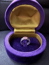 Red Gucci Interlocked Ring