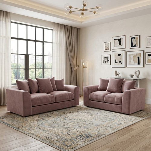Plush velvet seater couch - velvet,