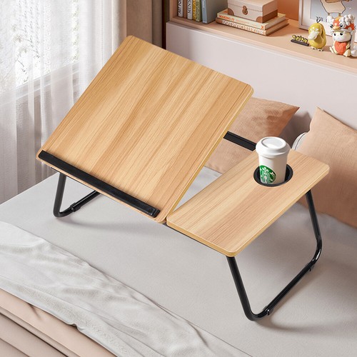Folding laptop desk - desk, tray