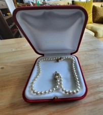 Ladies Majorica Plata De Ley Pearl Necklace