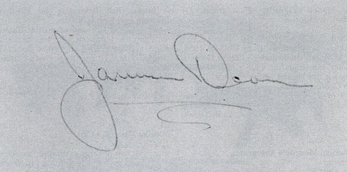 James dean signed note film - note,