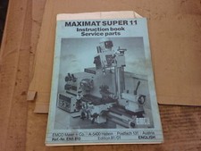 Emco Maximat Super 11 instruction book
