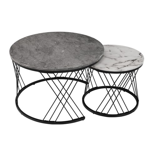 Round coffee table - coffee, 2