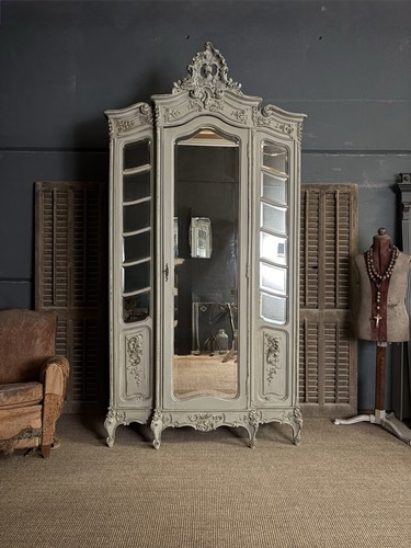 Antique french armoire caved - antique,
