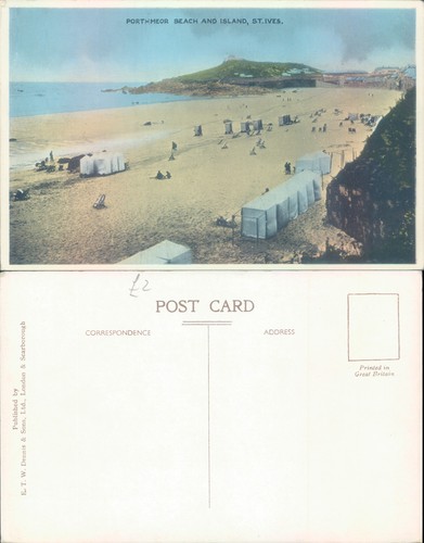 Porthmeor beach and - and, st