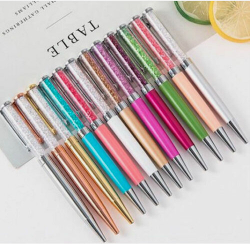 Crystalline ballpoint pen made - crystalline,