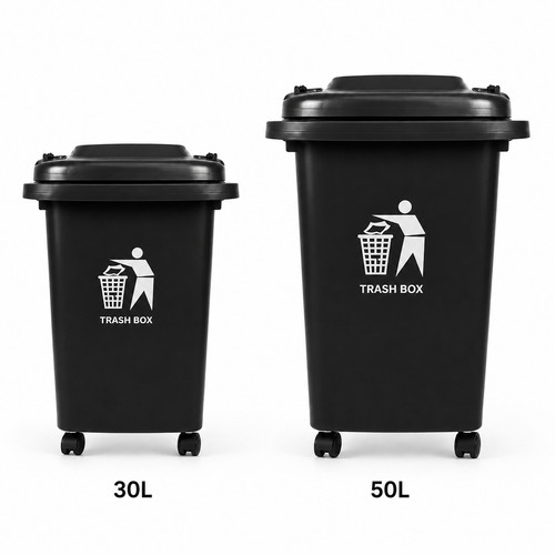 Recycling wheelie bin dustbin - bin,