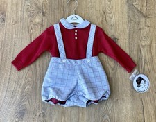 SALE Sarah Louise Baby Boys Two Piece Romper 6 Months RRP £60 Now £24.99