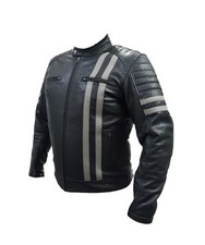 Tysoro Frozen Bikers Genuine Buffalo Leather Jacket Men Size M (New No Tags)